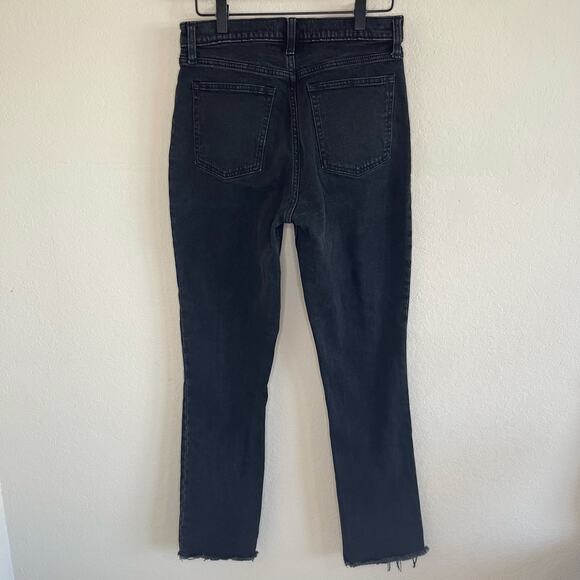 Abercrombie High Rise The Skinny Jean Split Hem Cutoff - Size 29/8 - Picture 4 of 6